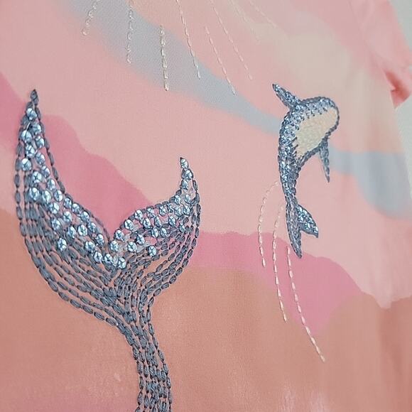 Cotton On OshKosh Girl's Ocean Whale Surf Shirt and Tank Bundle 4T | 4 - Picture 3 of 15